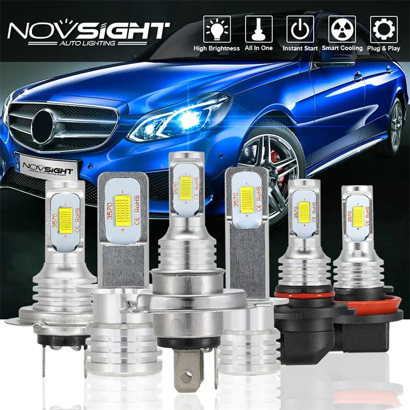 

Pair LED Fog Light Daytime Bulb Kit 6500K White 1800LM H1 H7 H3 H4 H7 9005 9006