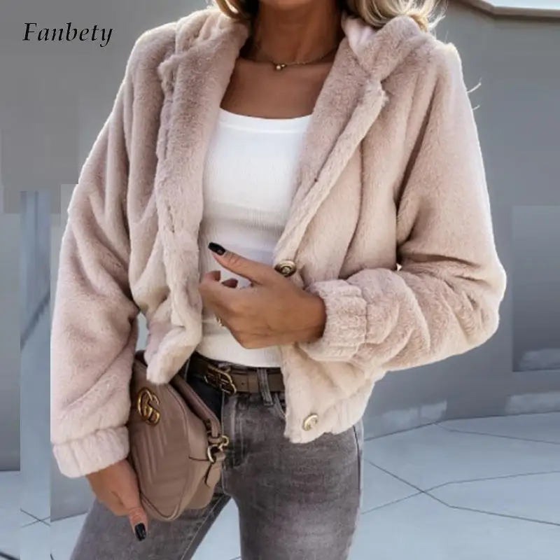 

Модный женский Повседневный флисовый Кардиган с длинным рукавом, топы, элегантная осенне-зимняя Толстовка на пуговицах, свитшоты, однотонн...