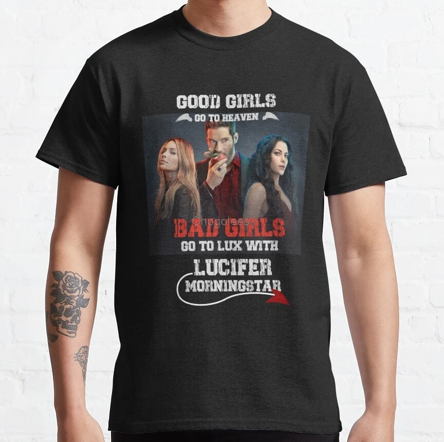 Мужская футболка Lucifer Morningstar TV Show Netflix фанатские художественные женские мужские