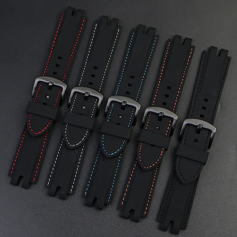 

Fashion Black Silicone Watchband Suitable For Casio PRG-300/PRW-6000/6100/3000/3100 Durable Waterproof Sweatproof Watch Strap