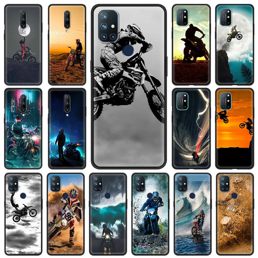 

Moto Cross Motorcycle Sports Soft Cover for OnePlus 8 Nord N10 N100 8T 7 8 7T Pro 5G 6 6T Phone Case for 1+ 8Pro 7Pro Shell