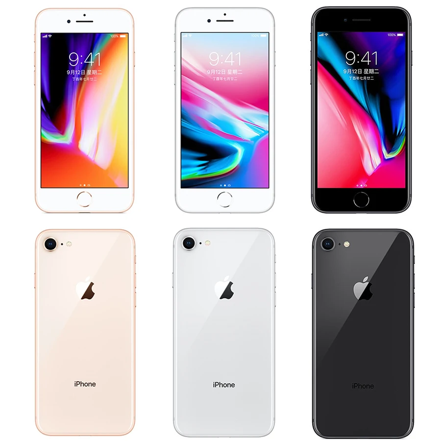 apple iphone 8 64gb256gb hexa core ios 3d touch id lte phone 12 0mp camera 4 7 high quality display mobile smartphone phone free global shipping