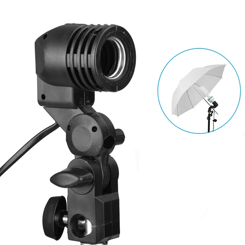 Держатель лампы E27 с одной головкой держатель для вспышки зонта фотоосвещения
