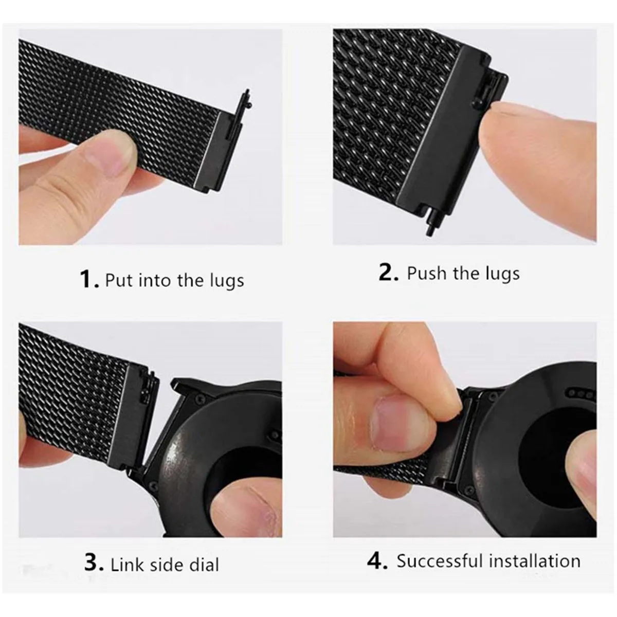 

20mm 22mm Magnetic band For Amazfit GTS2 Mini/2e/GTS2/GTR strap 42mm/47mm/GTR2/2e/stratos 2/3 Metal Bracelet Amazfit bip strap