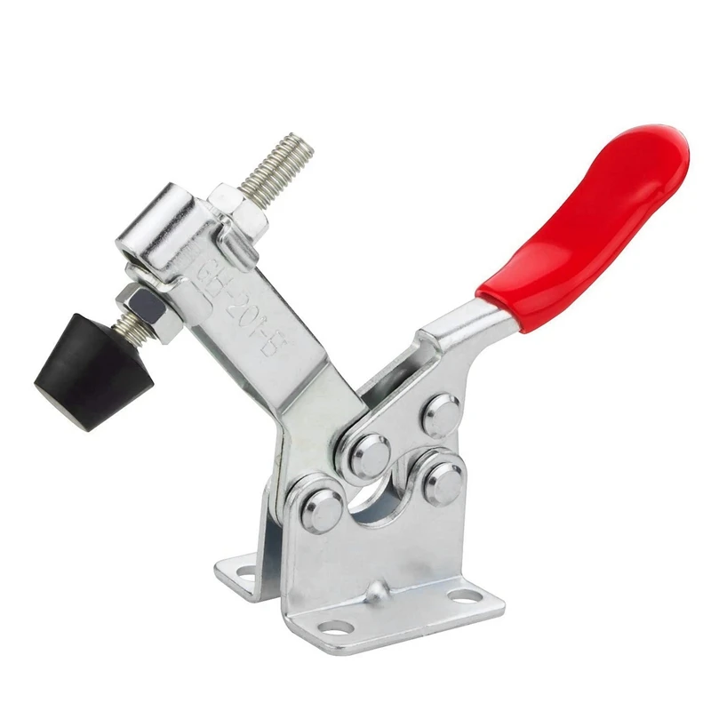 

2Pcs Hexagon Shank Quick Coupling-3.9X2X2 Inch Quick Change Adapter 1/4Inch Bit Holder with 6 Pcs Toggle Clamp