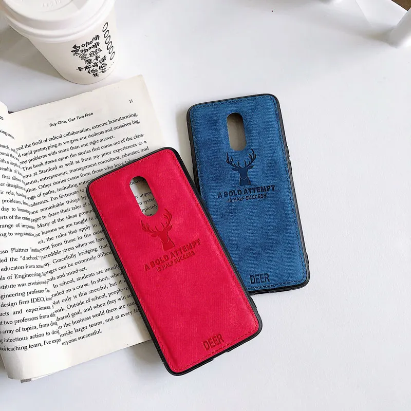 Роскошный чехол с рисунком лося для OnePlus 8 7T 7 Pro 6T 5T 5 6 Тонкий Мягкий тканевый из