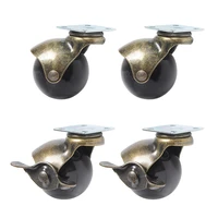 360 degree swivel caster wheels ball caster wheels with top plate no noise wheels for furniture cabinets1 52 inch with brake