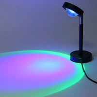 rgb sunset projector led lamp color usb remote control rainbow atmosphere night light home bedroom bar coffee store wall decor