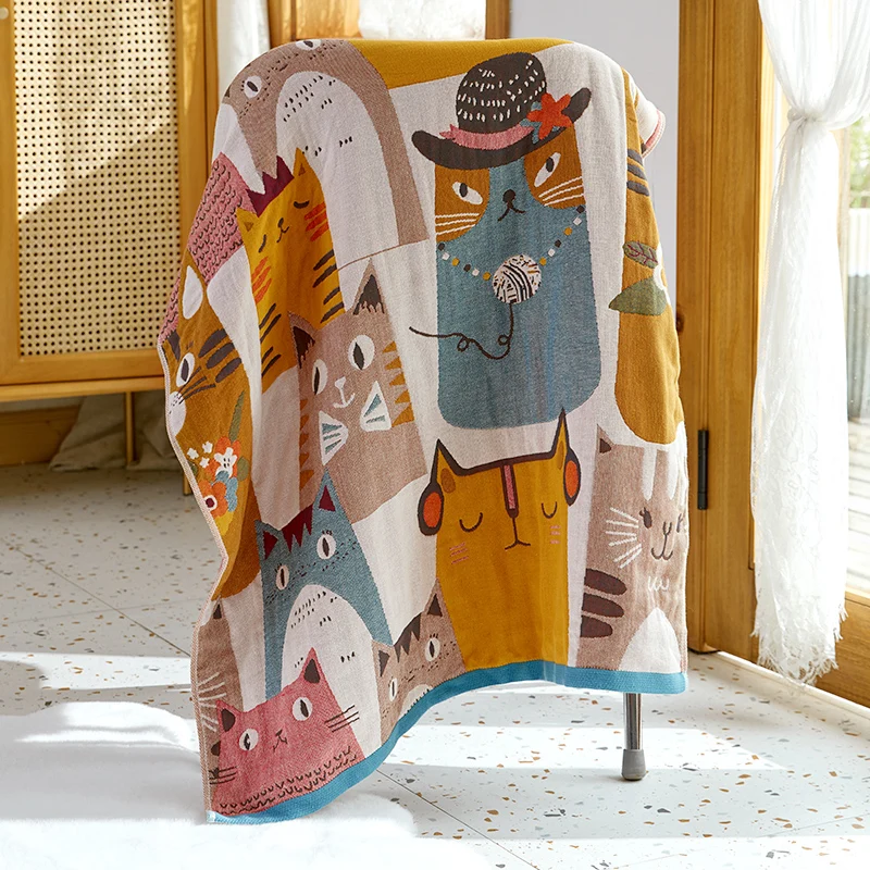 Хлопковые банные полотенца Муслин 70x140 см