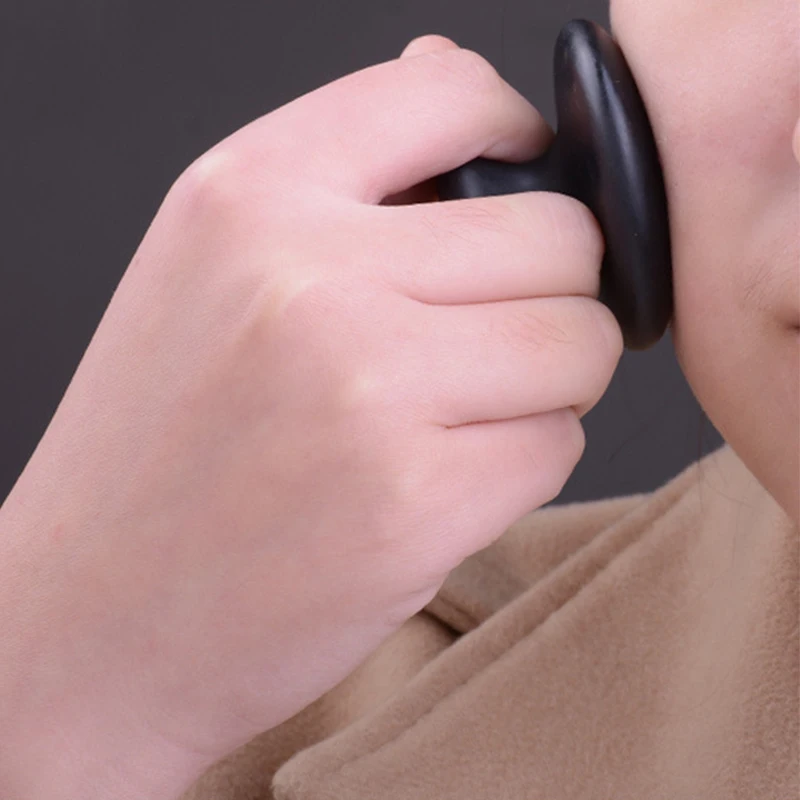 Натуральный камень ролик для лица устройство массажа лифтинга грибов шеи тела