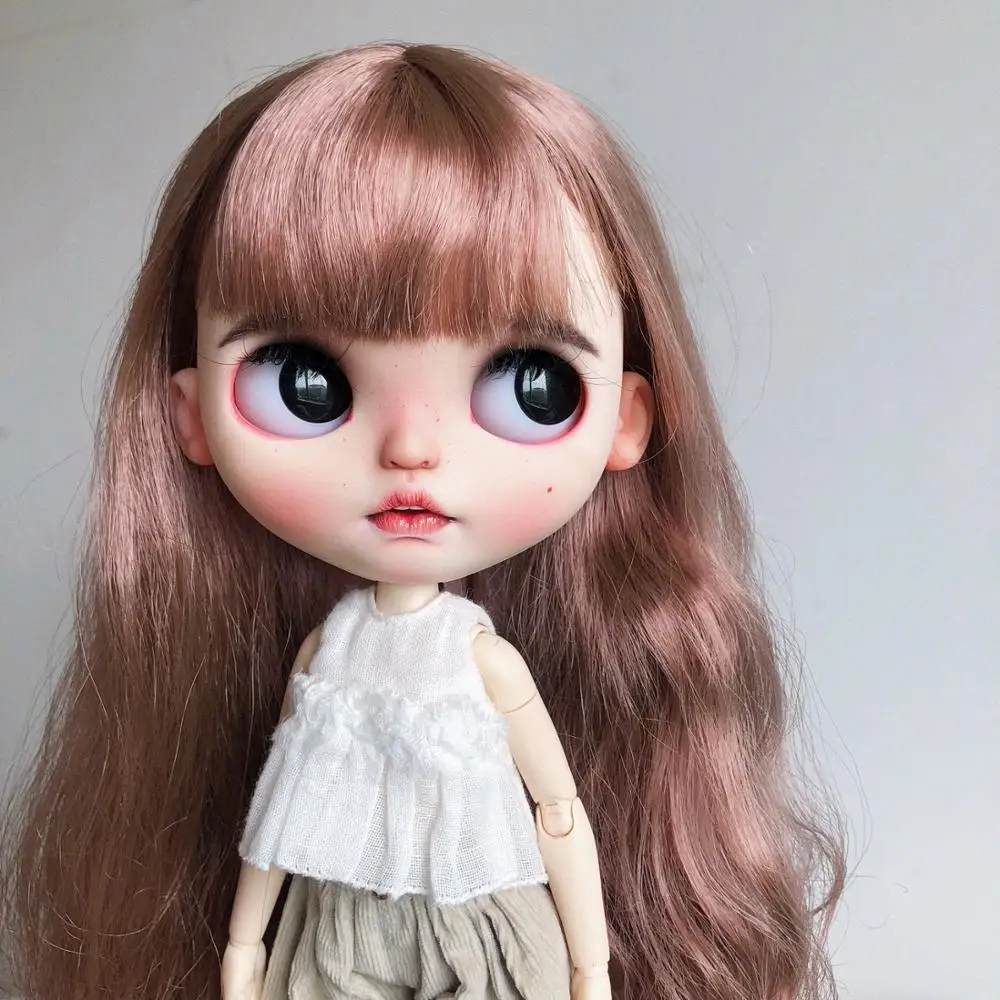 Neo Blyth кукла NBL на заказ матовое лицо коричневые волосы мультфильм ведьма макияж 1/6