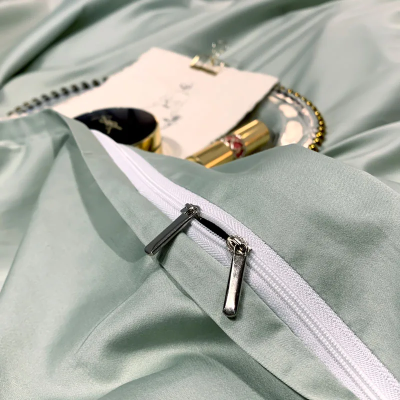 4 шт чайный цвет постельные принадлежности включает пододеяльник плоский лист