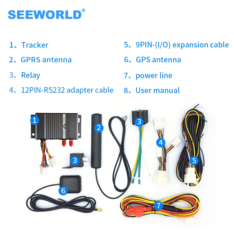 

Seeworld Смарт в режиме реального времени в Android приложения в реальном времени определения местоположения tk105 gsm gps автомобиль трекер с камерой