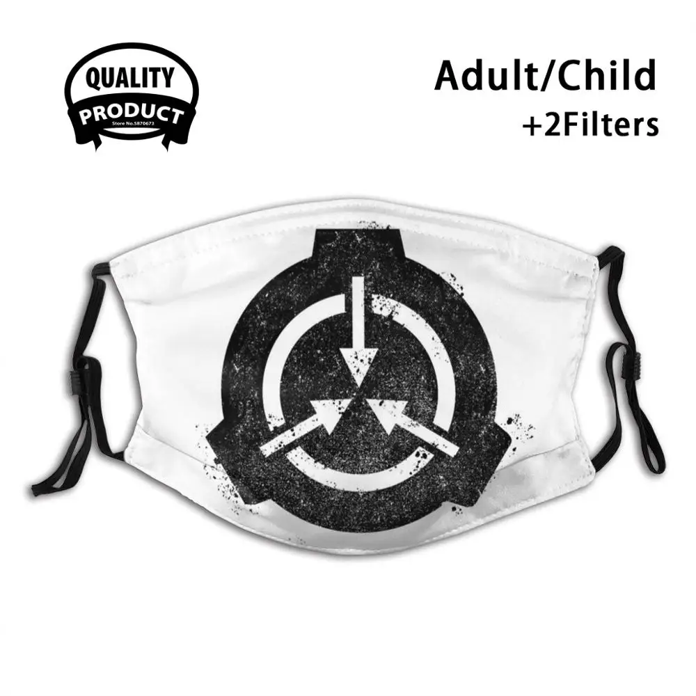 

Scp Fashion Mouth Masks Filter Adult Kids Face Mask Scp New Black White Dark Horror Scary Sci Fi Science Fiction Geometric Logo