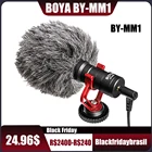 Кардиоидный микрофон BOYA BY-MM1, для смартфонов iPhone, Android, Canon, Nikon, Sony, DSLR, бытовых видеокамер, ПК, микрофон