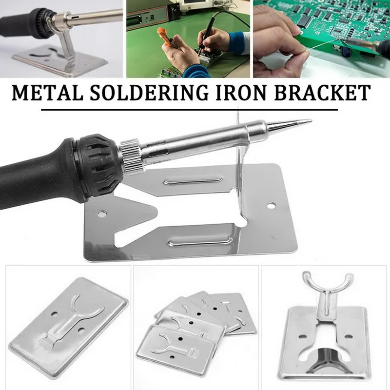 Подставка для паяльника 50*80 мм стойкая основа держатель из листового металла