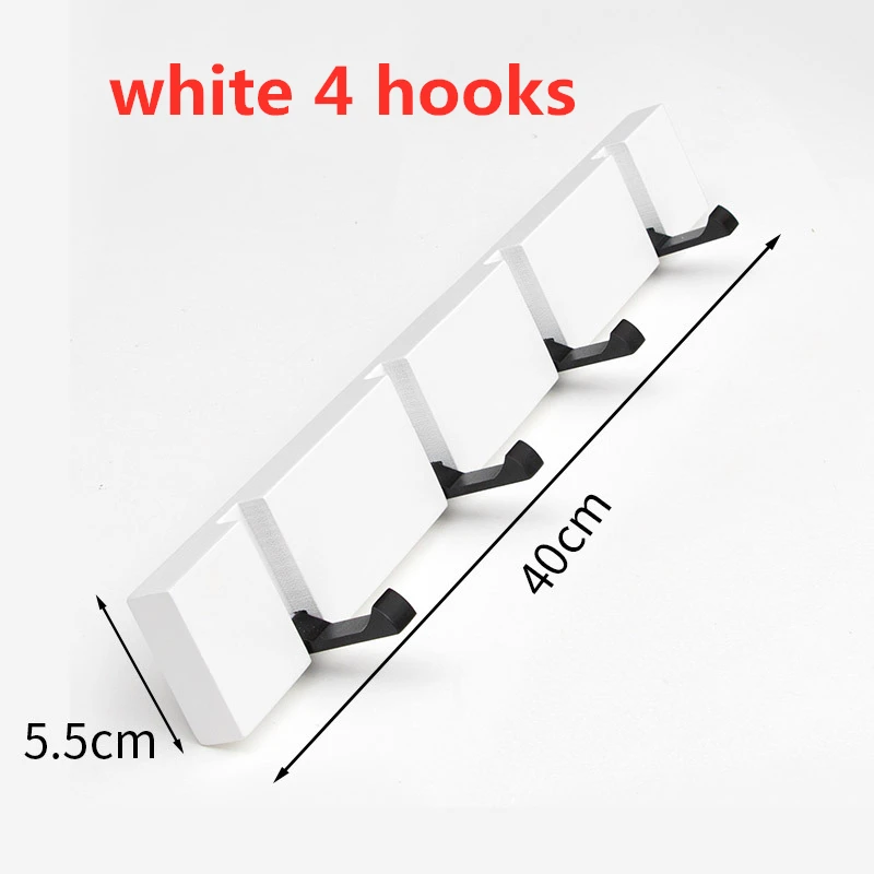 Слоновая кость Скандинавская мода домашний декор Nailless складной крючок для пальто прихожая спальня на дверь для шляп вешалка для одежды кухня туалет настенный Brack крючок - Цвет: Слоновая кость