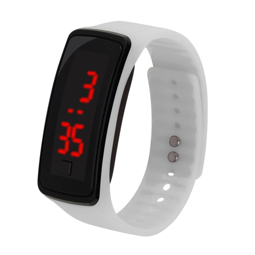 Kids Silicone Adjustable Band LED Screen Electronic Digital Wrist Watch Bracelet Silicone Wrist Watch for Children Kids