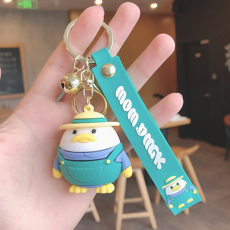 

Fat duck keychain exquisite girl bag pendant cute little duck car cartoon ornaments personalized school bag gift