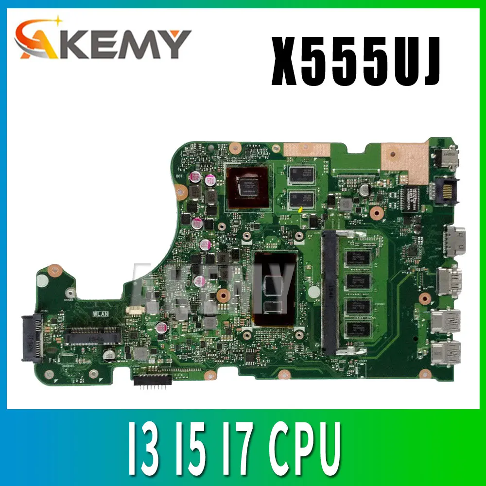 X555UJ REV: 2 0 материнская плата для ноутбука Asus A555U K555U V555U X555U X555UF X555UQ с 4 Гб RAM I3 6100 i5 6200