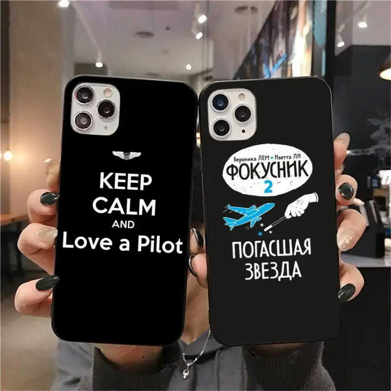 Чехол для телефона CUTEWANAN Airplane Fly Pilot Travel In Sky чехол iPhone 11 pro XS MAX 8 7 6 6S Plus X 5S SE 2020