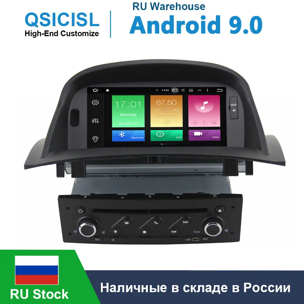 Андройд 9,0 Магнитола Андройд для рено меган 2 2002-2008 автомагнитола dvd gps плеер для Renault Megane 2 Fluence магнитола рено меган 2 головное устройство 1din рено флюенс Штатная Магнитола 2 din андроид с навигацией