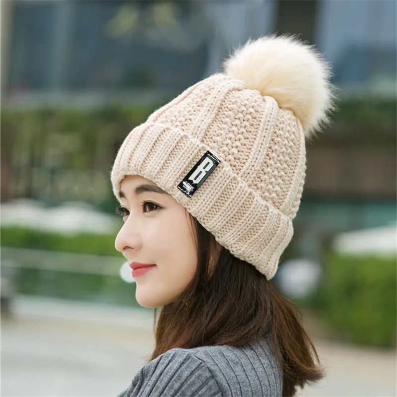 8 цветов шерстяные вязаные шапки лидер продаж Женская Шапка-бини