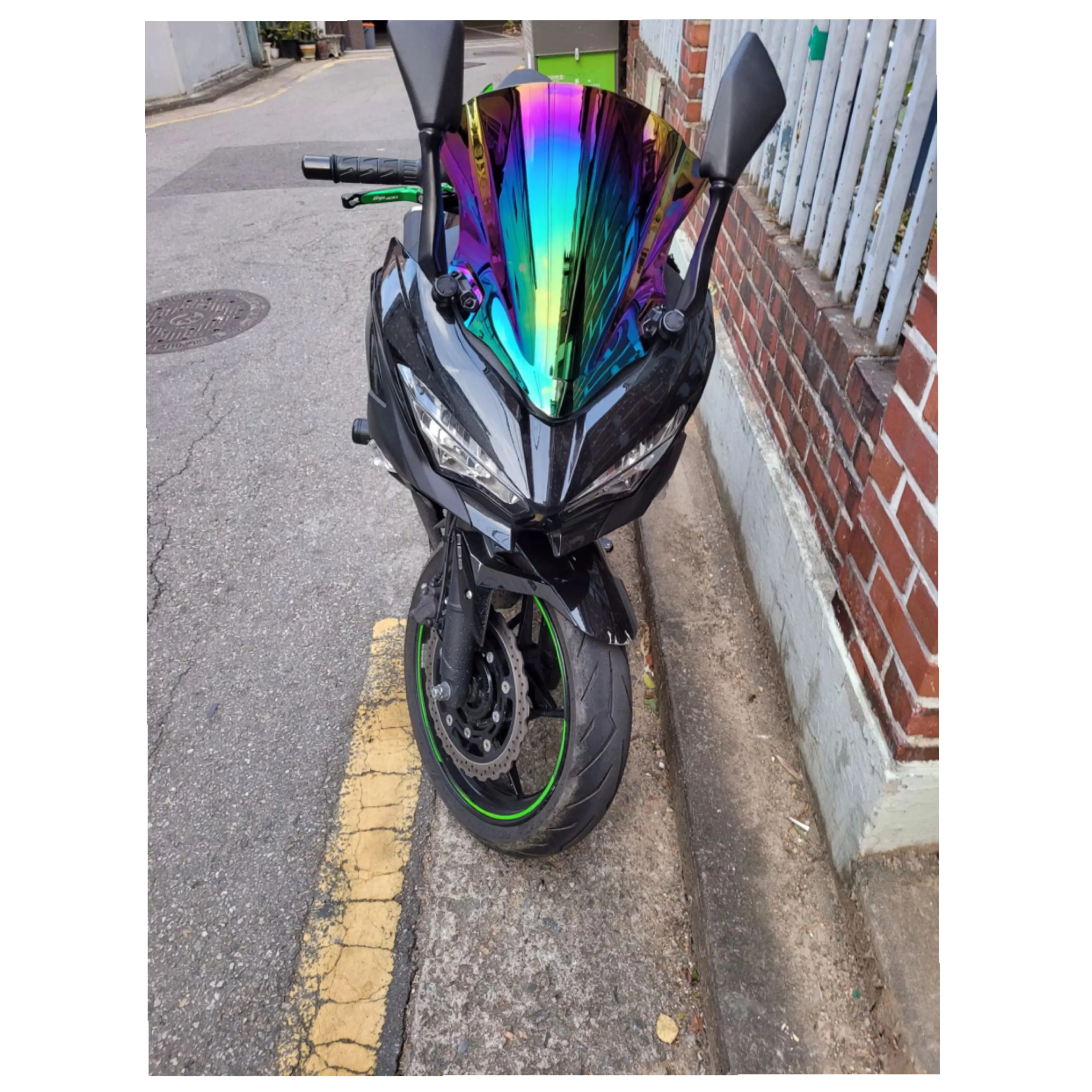 Семь цветов нового лобового стекла подходят для Kawasaki NINJA 400 Ninja EX400 2018 2019 лет