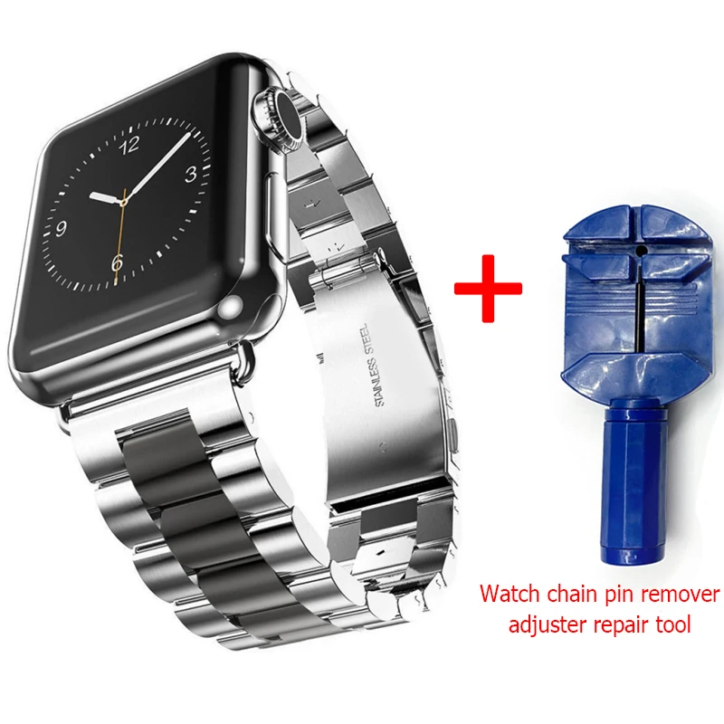 Mix Black and tool ProBefit Нержавеющая сталь ремешок для наручных часов Apple Watch, 42 мм, 38 мм, версия 1/2/3/4(мы продаем только ремешок для часов браслет для наручных часов iWatch серии 4 5 44 мм 40 мм - Цвет ремешка: Mix Black and tool