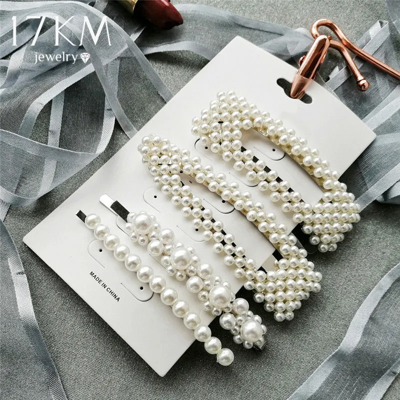 Новинка 2020 модные заколки для волос с искусственным рисунком девочек аксессуары