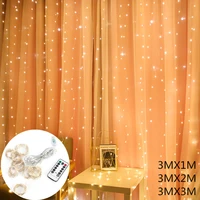 3m led christmas light fairy string lights usb remote control festoon garland on window new year christmas decoration for home