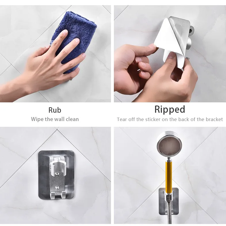 Настенный гелиевый кронштейн для душа Бесплатная Пробивка насадка крючок