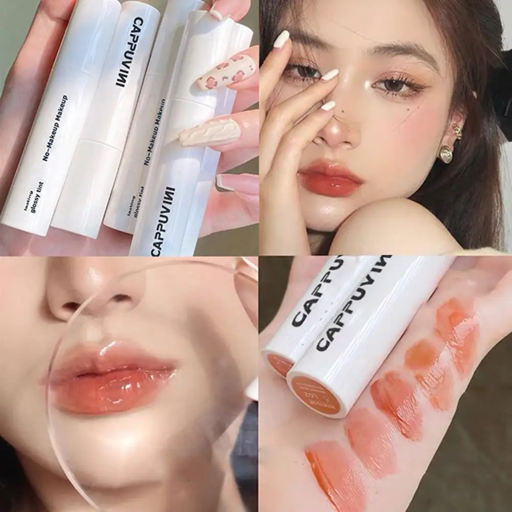 

White Tube Lip Gloss Labial Water Light Mirror Lip Not Colors Lasting Fade Lipstick Glaze Liquid Long 6 Lip Tint Makeup Cos Y8A2