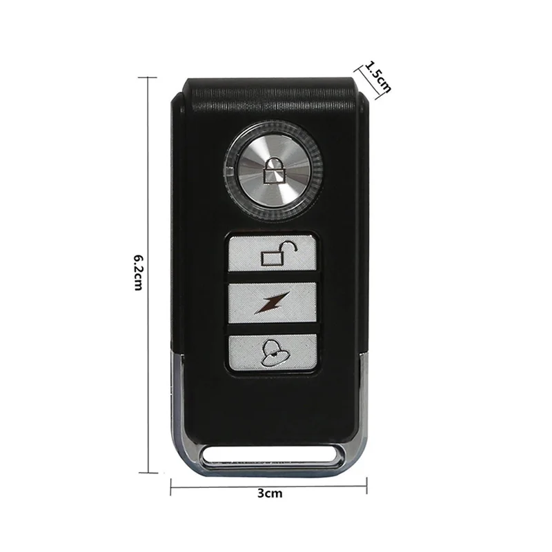 

113dB Wireless Anti-Theft Vibration Motorcycle Bicycle Waterproof Security Bike Alarm with Remote JAN88