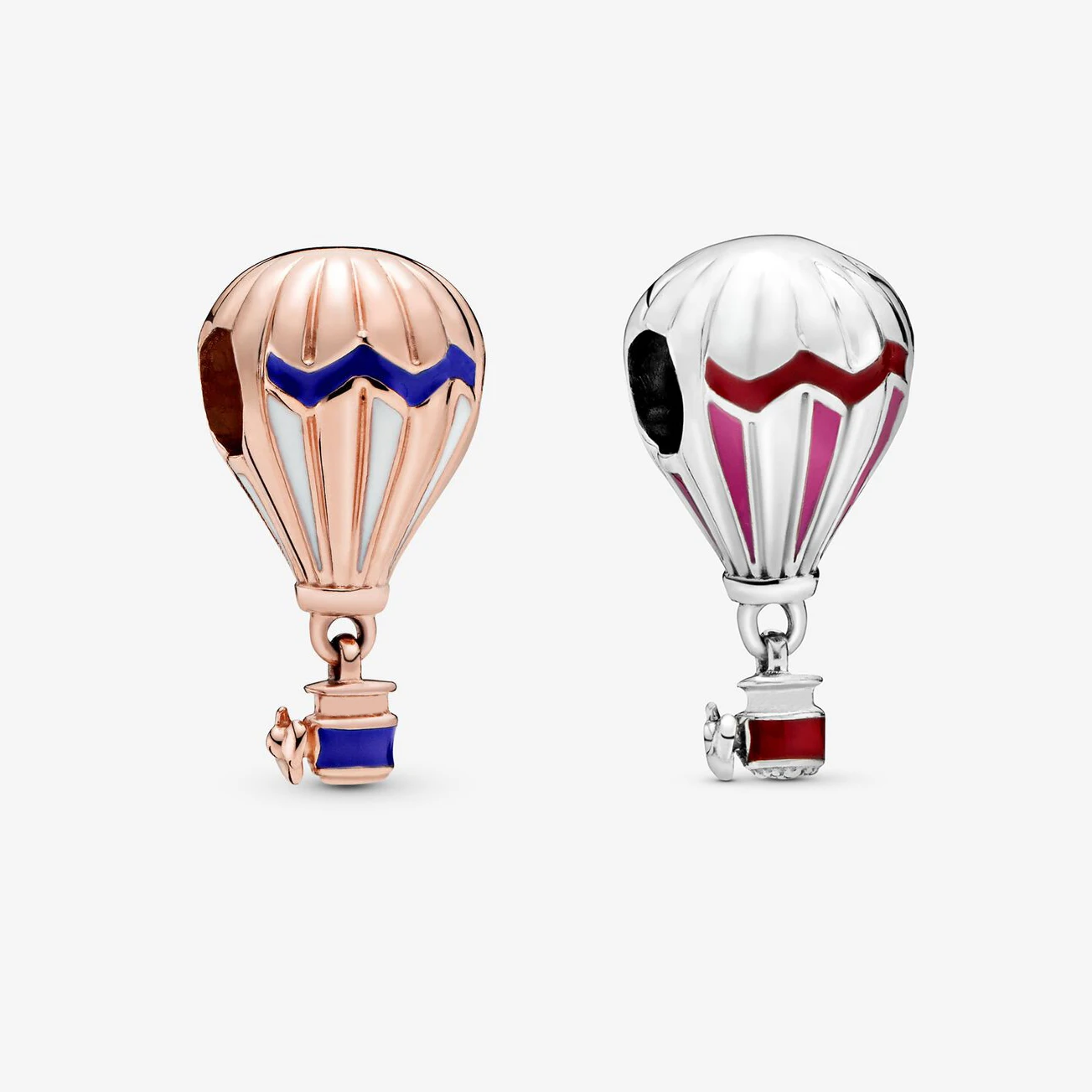 

New Original 925 Sterling Silver Bead Hot Air Balloon Charm Travel Sky Fit Pandora Bracelet Necklace DIY Women Jewelry