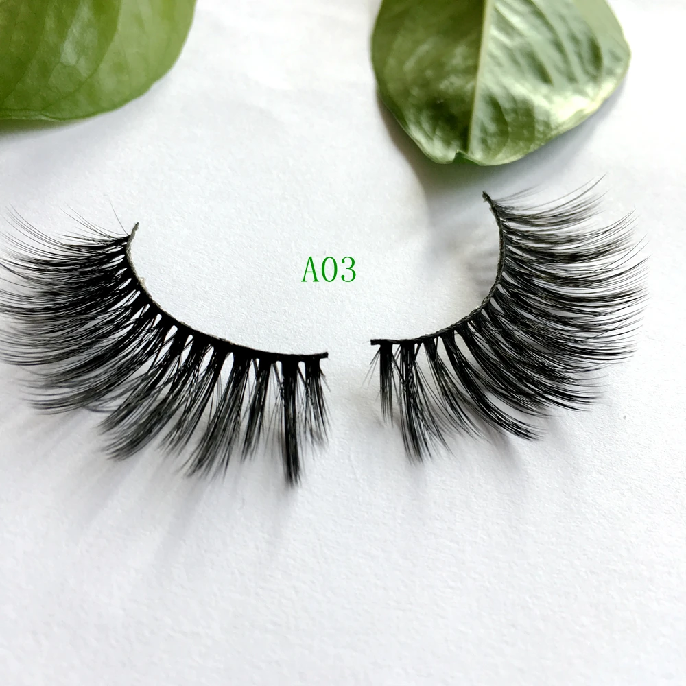 3D норковые ресницы искусственные очень Пышное Платье многоразовые крест накрест