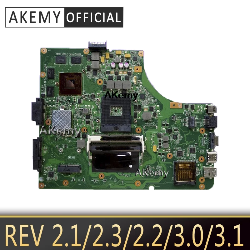 Akemy K53SV материнская плата для ноутбука ASUS K53SM K53SC K53SJ тест оригинальная с 3.0USB REV 2 1/2