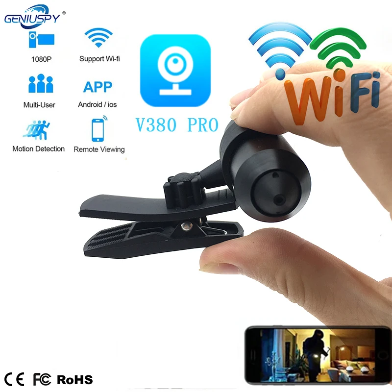 5 В мощность CCTV безопасности 1080P HD видео Pin отверстие Wifi пуля камера IP