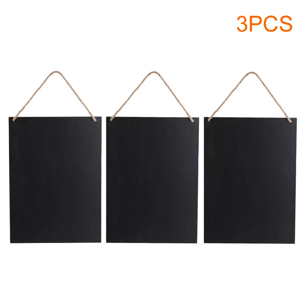 

Chalkboard Double Side Frameless Message Board Vintage Memo Pad Blackboard Daily Life Hanging Writing Home Decoration
