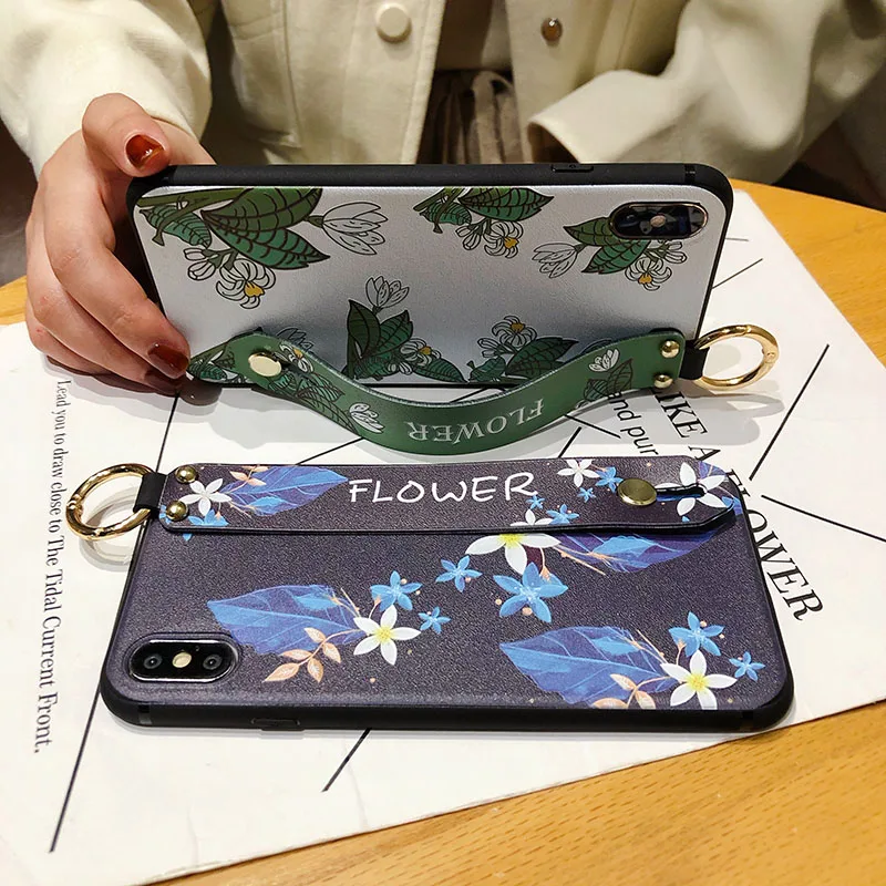Wrist Strap Case for Samsung Galaxy S20 FE Plus S30 Ultra Stand Holder S10 Lite S10E S8 S9 Cover Fundas Coque | Мобильные телефоны