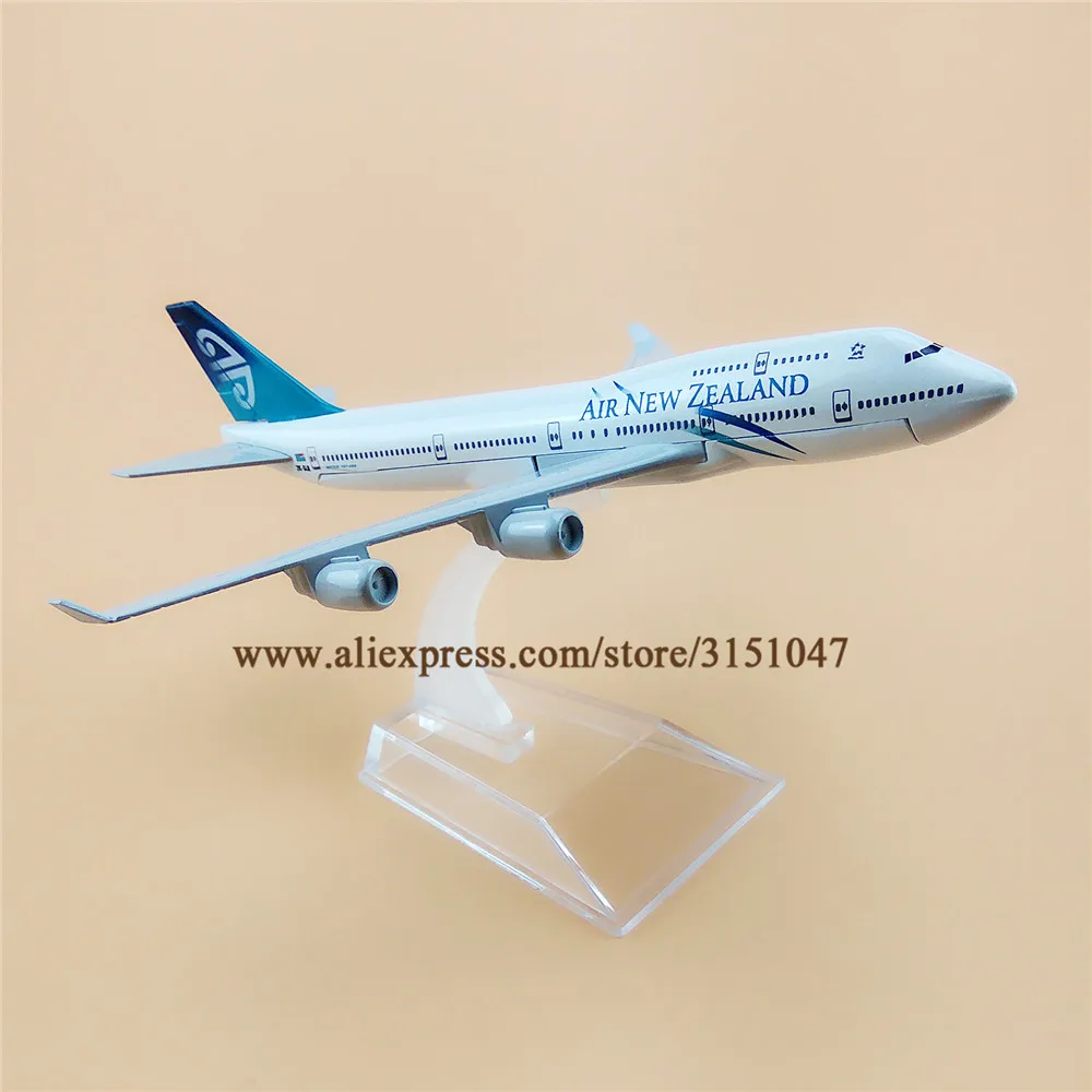 16 см модель воздушного самолета из металлического сплава Новая Зеландия B747 400