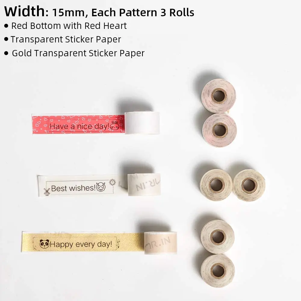 Phomemo бумажная наклейка полностью прозрачная термальная пленка/наклейка золотого