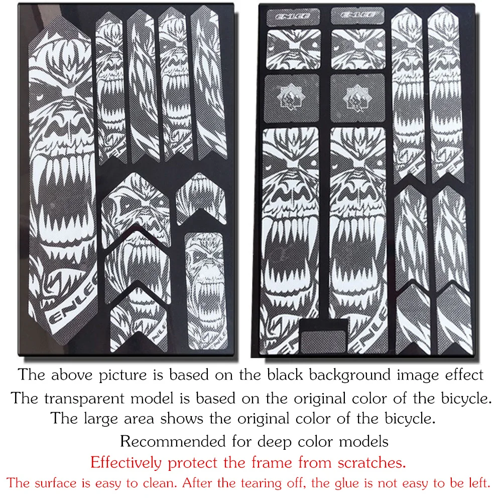 3D наклейка на раму велосипеда устойчивая к царапинам Защитная Наклейка s съемная