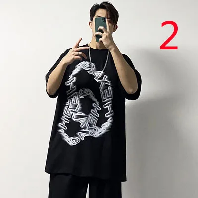 

Short-sleeved summer men's t-shirt Korean version of the trend loose half-sleeved Japanese t-shirt tide