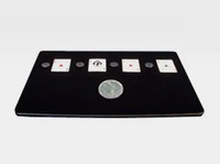 production pad professional magic table mat tray blackwith interlayer5138 52cm magic tricks coin card case box stage