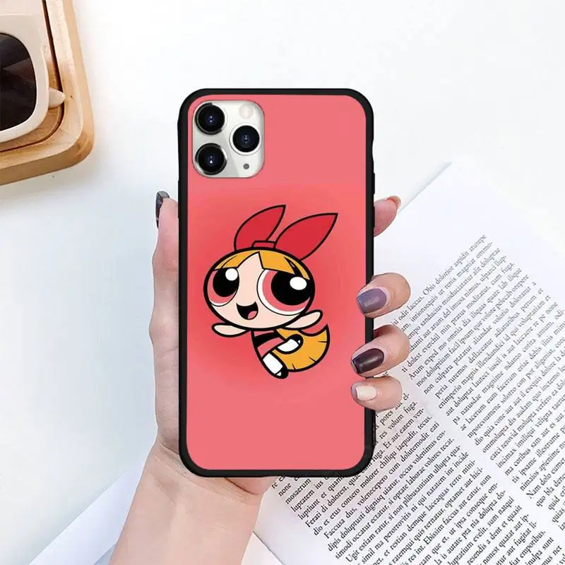 

Lovely P-PowerPuff Girls Phone Case for iPhone 11 12 pro XS MAX 8 7 6 6S Plus X 5S SE 2020 XR mini