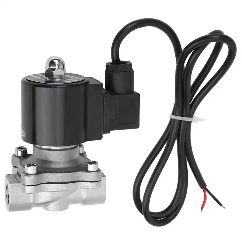 

G3/8in Электрический электромагнитный клапан 2-ходовой клапан нормально закрытый прямого действия для воздуха и воды масло 2W-160-10B