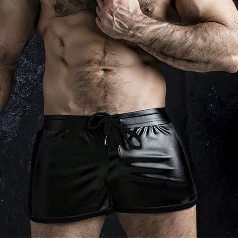 

GYMLOCKER Лето 2021 мужские часы Новые короткие штаны модные повседневные сексуальные, искусственная кожа, удобные шорты Homme быстросохнущая шорты...