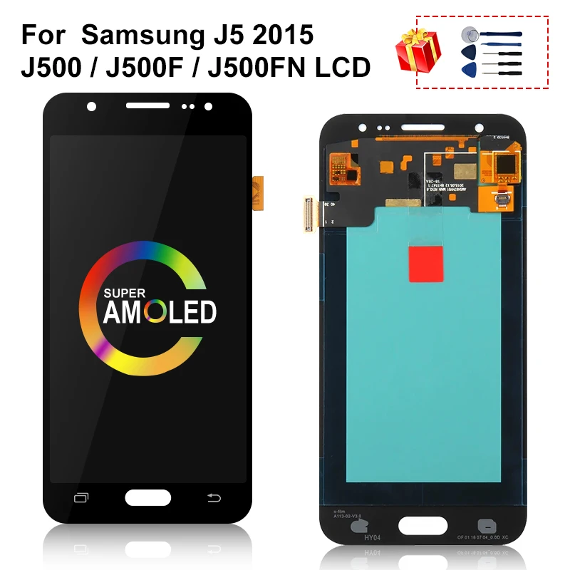 5 0 &quotAMOLED для Samsung Galaxy J5 2015 ЖК дисплей SM J500H J500F J500FM J500Y тачскрин аналагово цифровой
