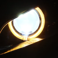 Custom Headlight HID Projector Conversion LED DRL Yellow Angel Eyes Headlamp Assembly For Honda CBR600RR CBR 600 F5 03-06